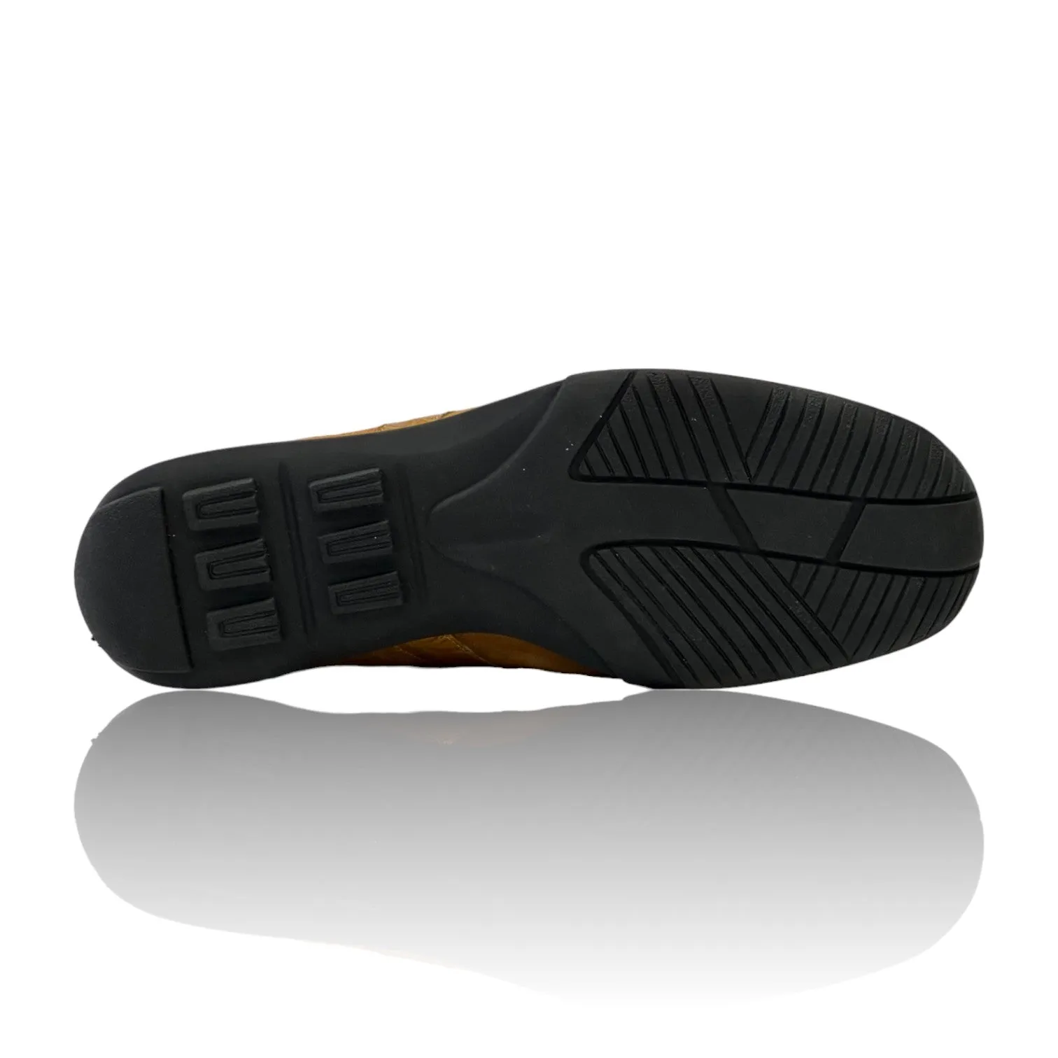 Mauri Wisdom 9145-1 Men's Shoes Toffee Exotic Crocodile / Suede Leather Casual Sneakers (MA5628)