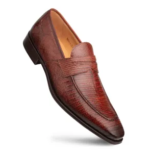 Mayor Lizard Penny Loafer-Sport | Mezlan Hypoallergenic Footbed professionals' needs Contoured Shape Mayor Lizard Penny Loafer-Sport | Mezlan