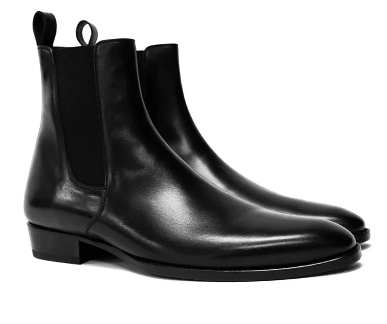 Men Chelsea Boots High Quality Ankle Boots Vintage Classic ankle leather boots