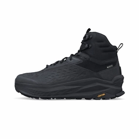 Men's Olympus 6 Hike Mid GTX dark colors Torsional Stability Frame Breathable knit Men's Olympus 6 Hike Mid GTX
