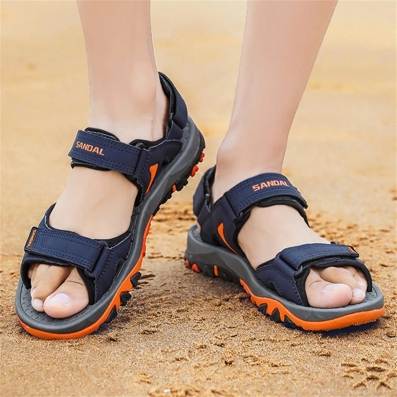 Mens Athletic Sandals Men's Athletic Outdoor Sandals Athletic Outdoor Sandals for Summer Beach Trail Walking