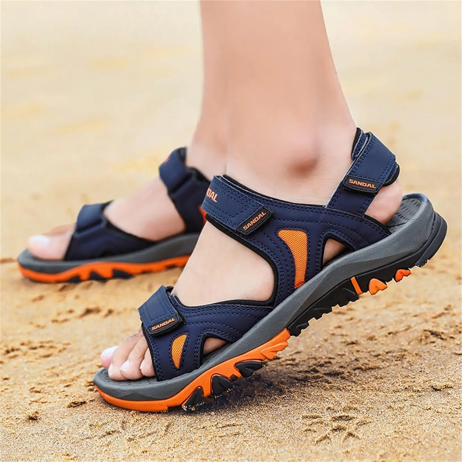 Mens Athletic Sandals Men's Athletic Outdoor Sandals Athletic Outdoor Sandals for Summer Beach Trail Walking