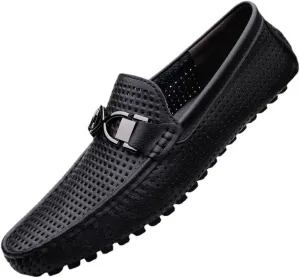 Men's Breathable Leather Wingtip Brogue Derby Shoes Slip On Loafer Business Platform Non Slip Oxford Shoes for Men