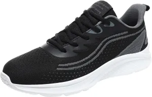Mens Breathable Slip on Dress Shoes Comfortable Breathable Lightweight Tennis Shoe Elastic Fly Woven Mesh Shoes