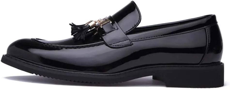 Men's Business Oxford Casual Fringed Character Sets Foot Patent Leather Formal Shoes