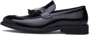 Men's Business Oxford Casual Fringed Character Sets Foot Patent Leather Formal Shoes