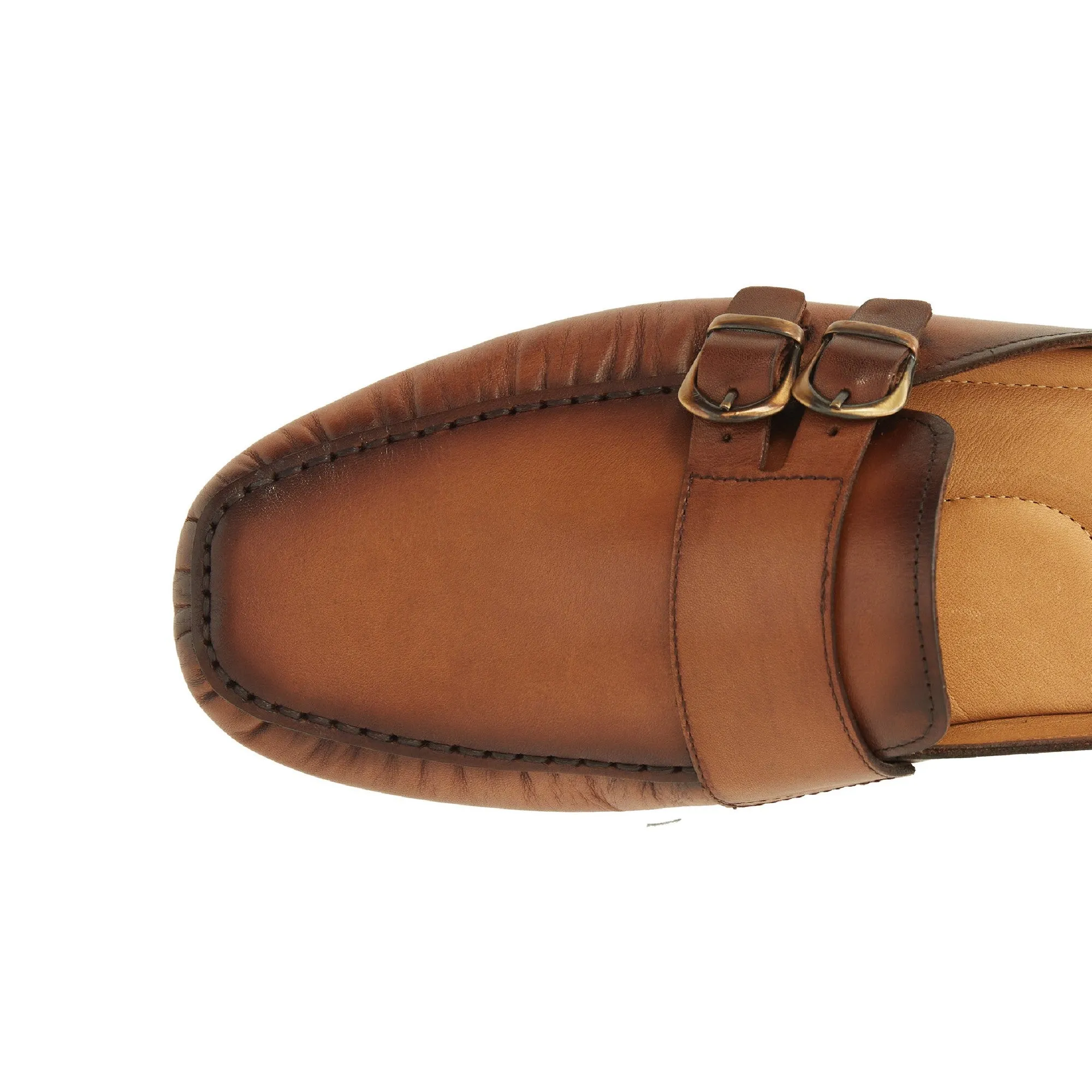 Men's Calf Leather Handmade Driving Shoes M11000