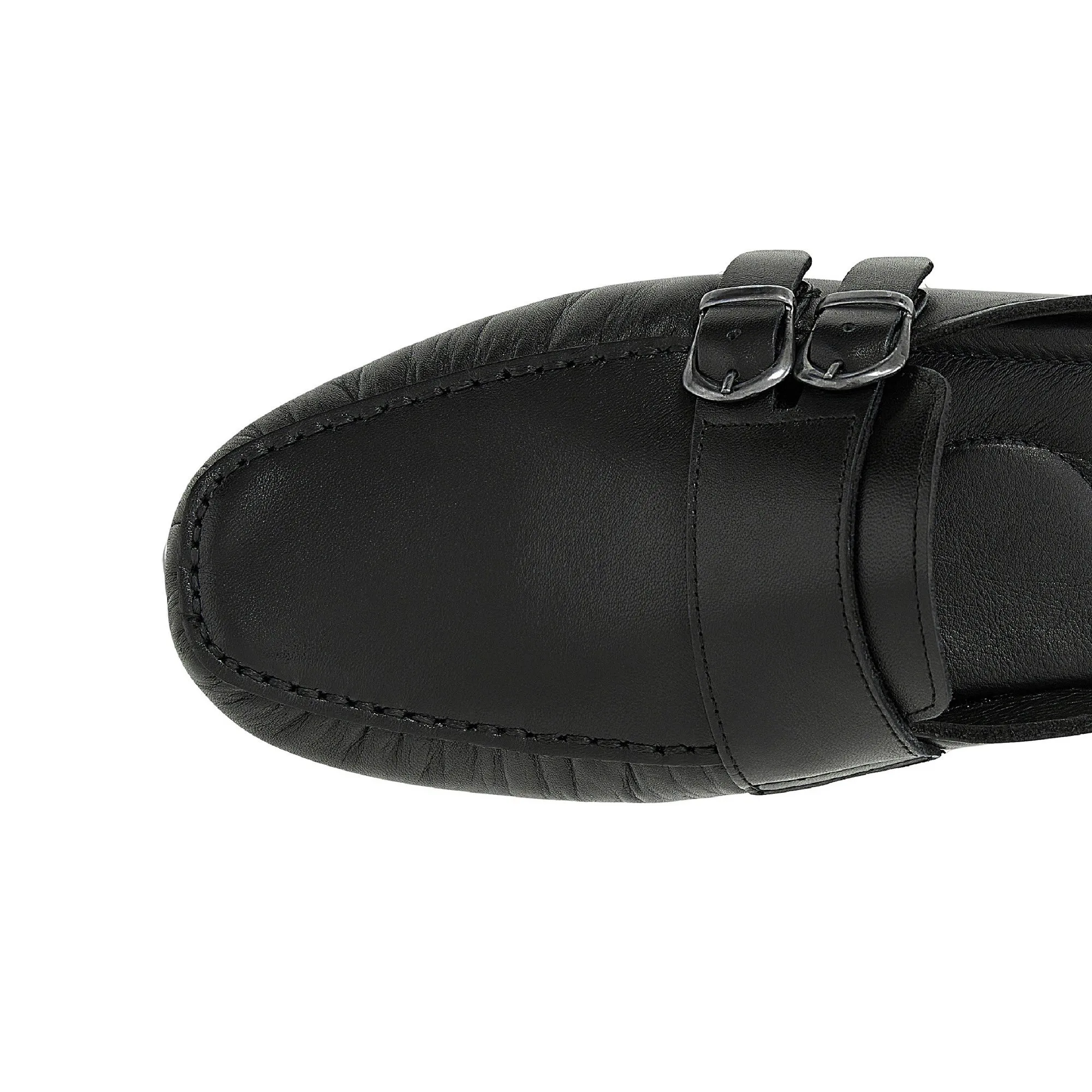 Men's Calf Leather Handmade Driving Shoes M11000