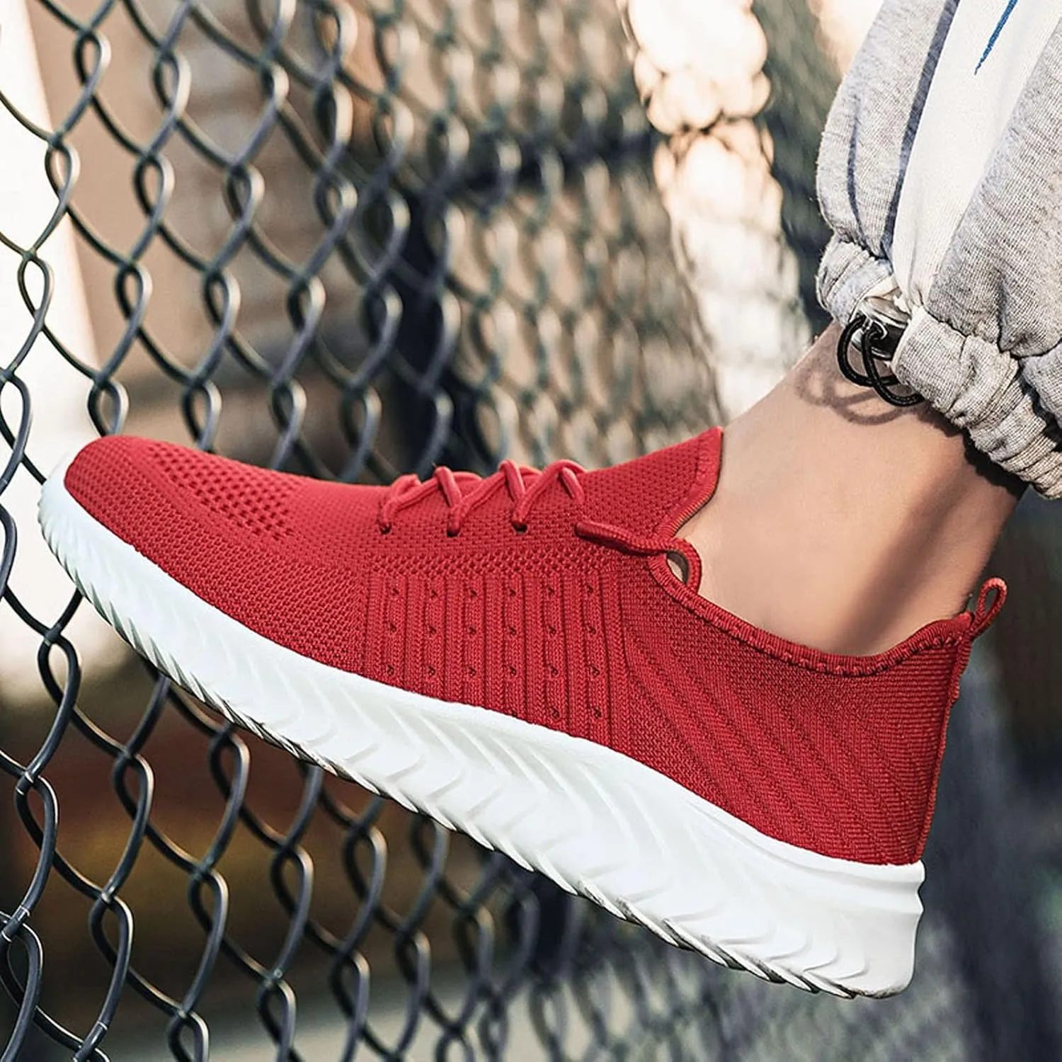 Men's Classic Casual Jogging Sneakers Casual Sneaker Mesh Breathable Walking Shoe Athletic Gym Tennis Sneakers