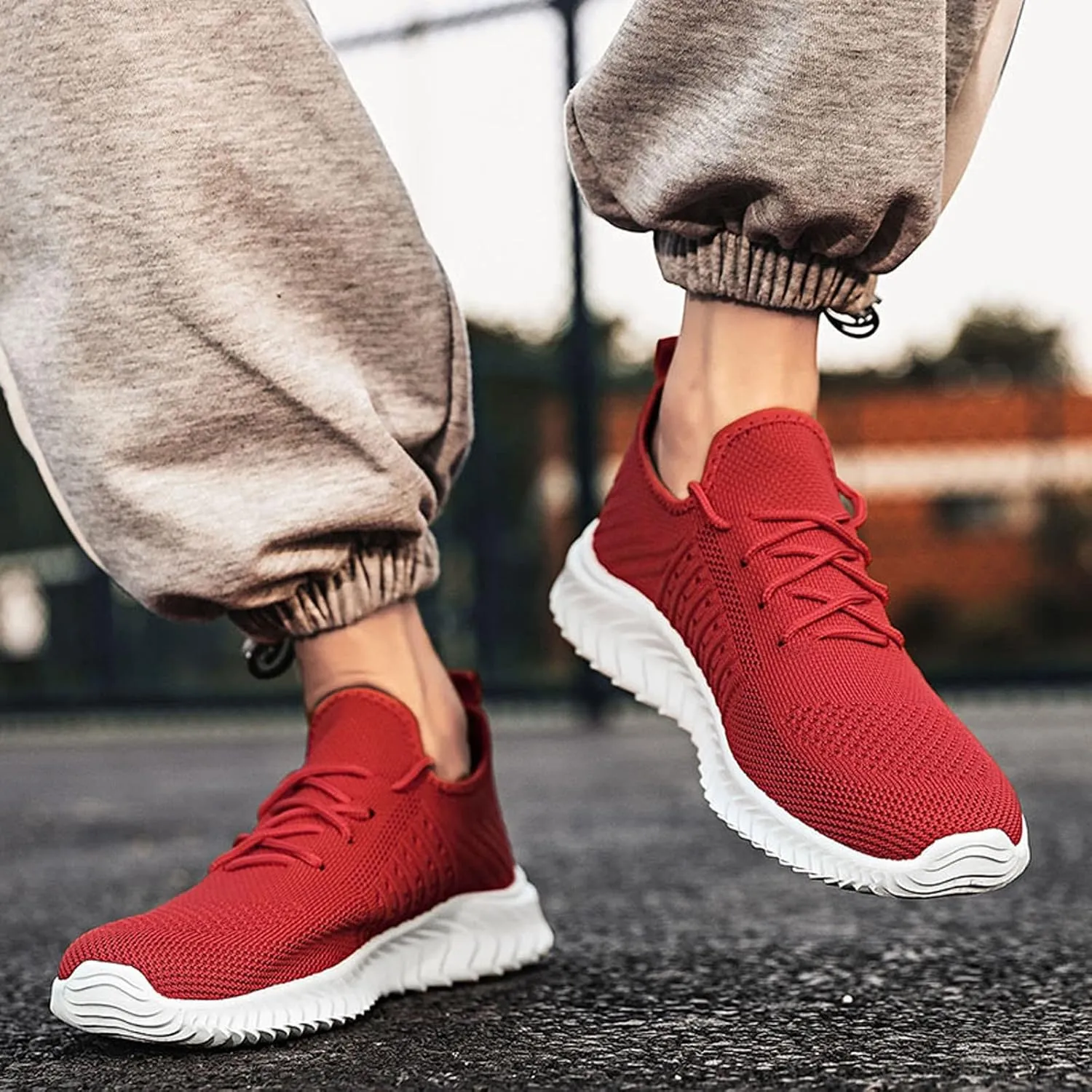 Men's Classic Casual Jogging Sneakers Casual Sneaker Mesh Breathable Walking Shoe Athletic Gym Tennis Sneakers