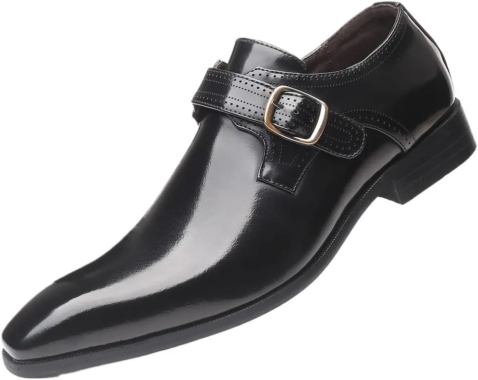 Mens Classic Oxford Lace Up Wedding Pointed Toe Dress Shoes Fashion Round Toe Casual Formal Shoes