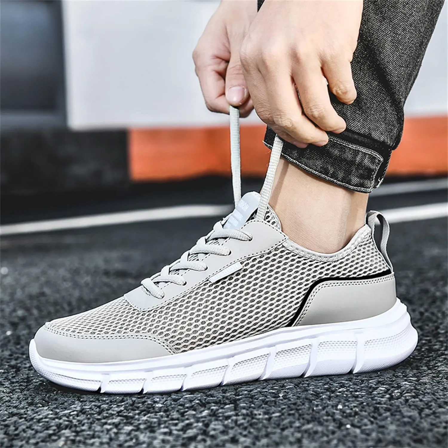 Men's Comfortable Stretch Workout Shoes Comfortable Lightweight Casual Walking Shoe Men's Business Casual Shoes