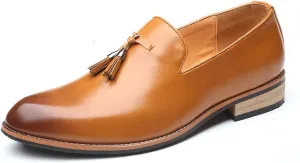 Mens Dress Loafers Shoes Formal Business Slip On Casual Shoes with Tassels Suitable for Daily, Business & Wedding wear