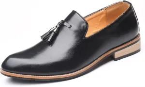Mens Dress Loafers Shoes Formal Business Slip On Casual Shoes with Tassels Suitable for Daily, Business & Wedding wear