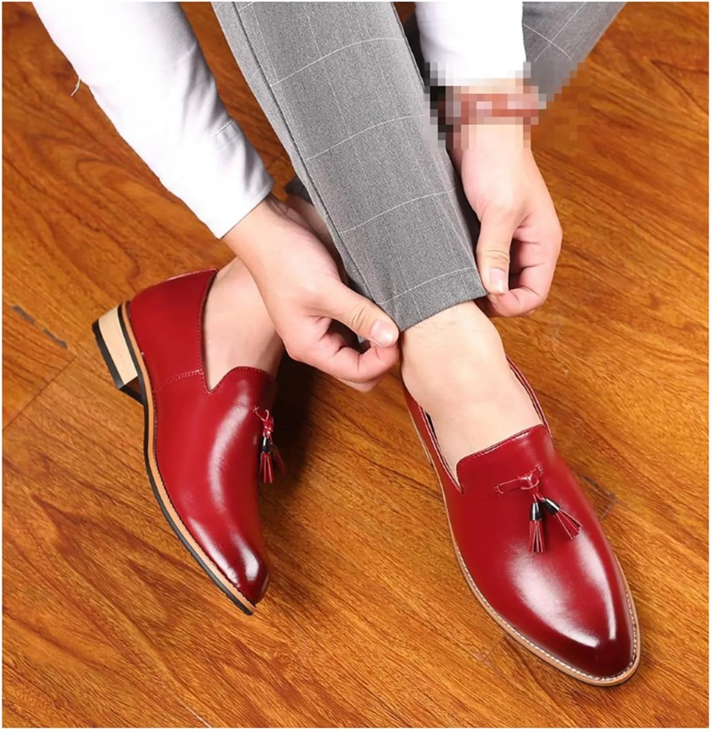 Mens Dress Loafers Shoes Formal Business Slip On Casual Shoes with Tassels Suitable for Daily, Business & Wedding wear