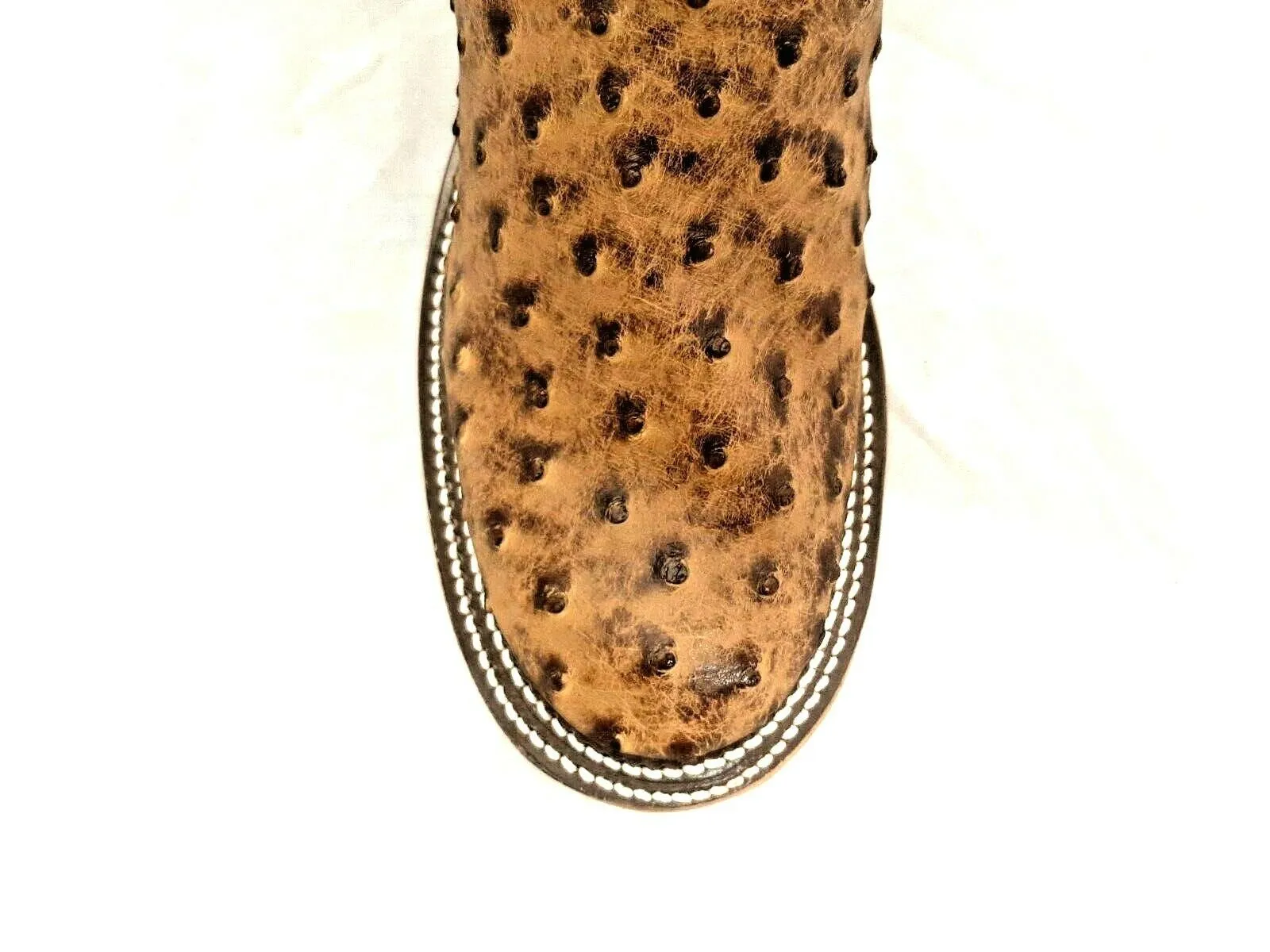 MEN'S EXCLUSIVE ANDERSON BEAN WESTERN BOOTS FULL QUILL OSTRICH 328263