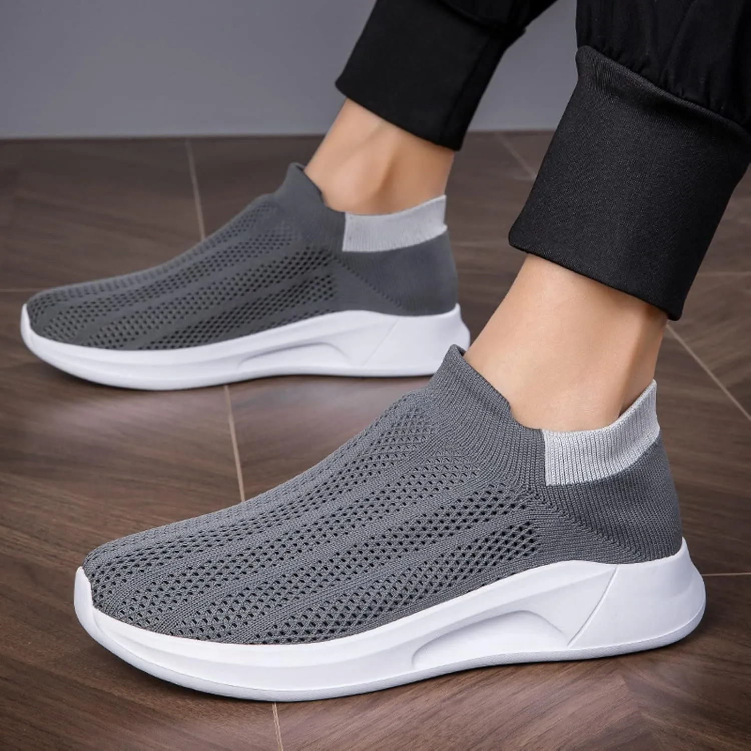 Men's Fashion Sneakers Mens Slip on Shoes Sneaker for Men Slip on Shoe for Men Sport Breathable Sneaker