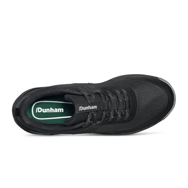 Compression Molded plastic Men's Gatlyn Casual Lace-up Sneakers-Black | Dunham