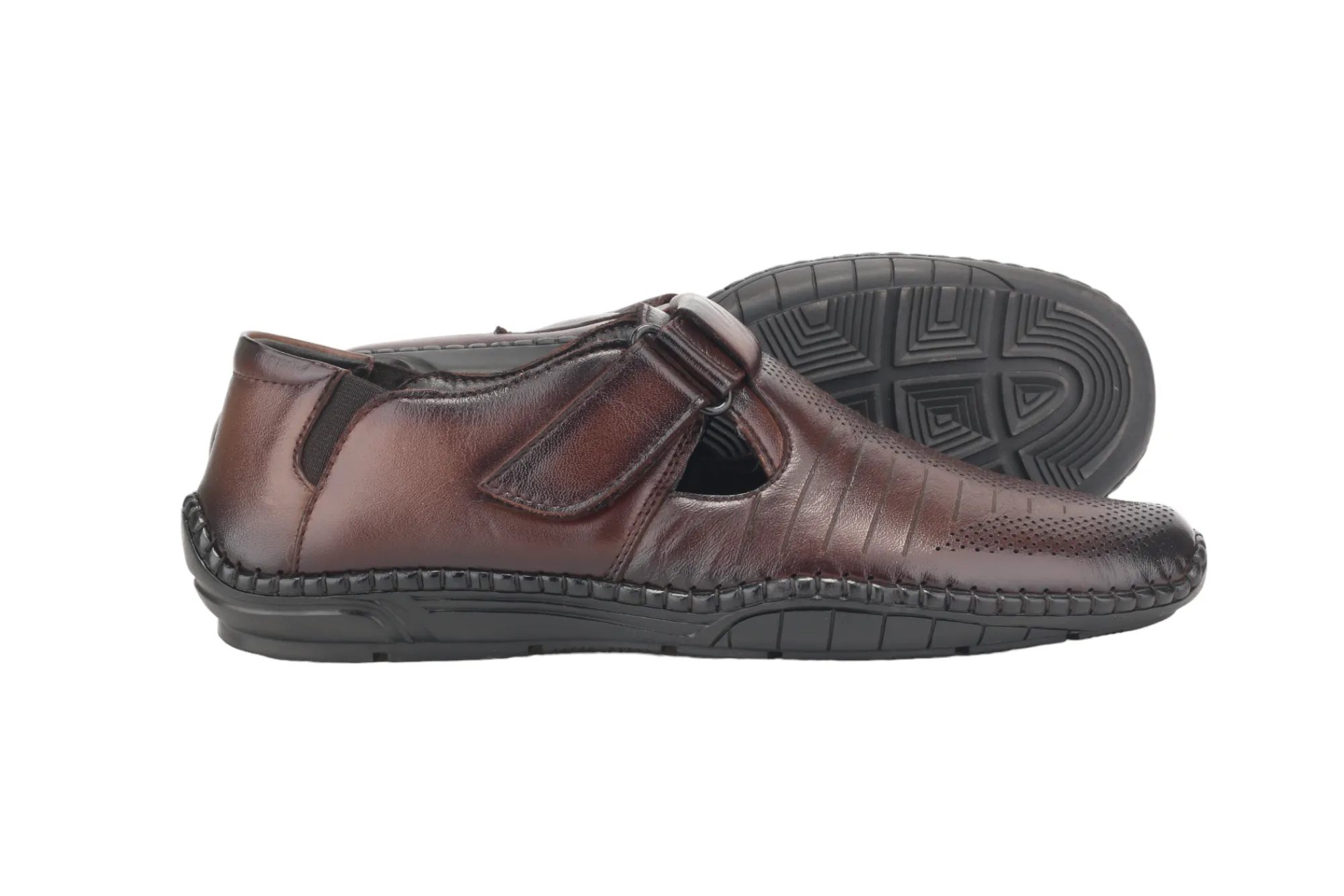 Mens Leather Fisherman Sandal 996546