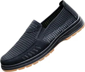 Men's Orthopedic Comfortable Slip-On Shoes Slip on Lightweight Breathable Fashion Sneaker Breathable Work Shoes