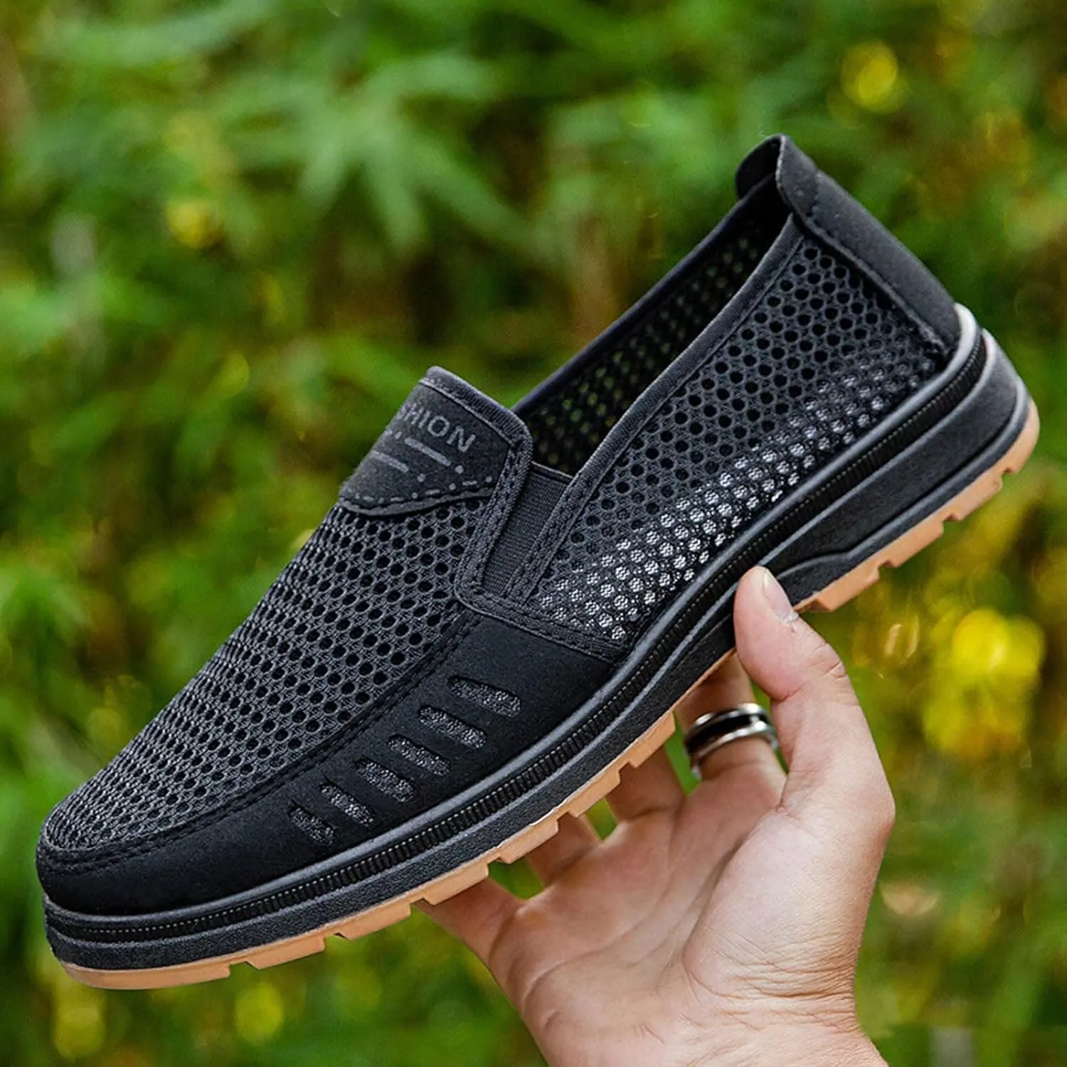 Men's Orthopedic Comfortable Slip-On Shoes Slip on Lightweight Breathable Fashion Sneaker Breathable Work Shoes
