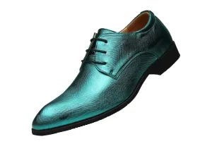Men's Plain Matte Leather Derby Shoes