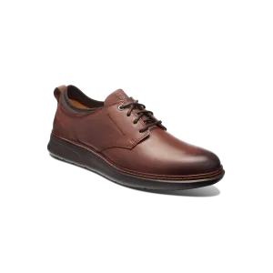 Men's Rafael Hybrid Lace-Up-Chestnut Leather| Samuel Hubbard Ankle Support Structure Men's Rafael Hybrid Lace-Up-Chestnut Leather| Samuel Hubbard Anti Fatigue Insole Breathable knit