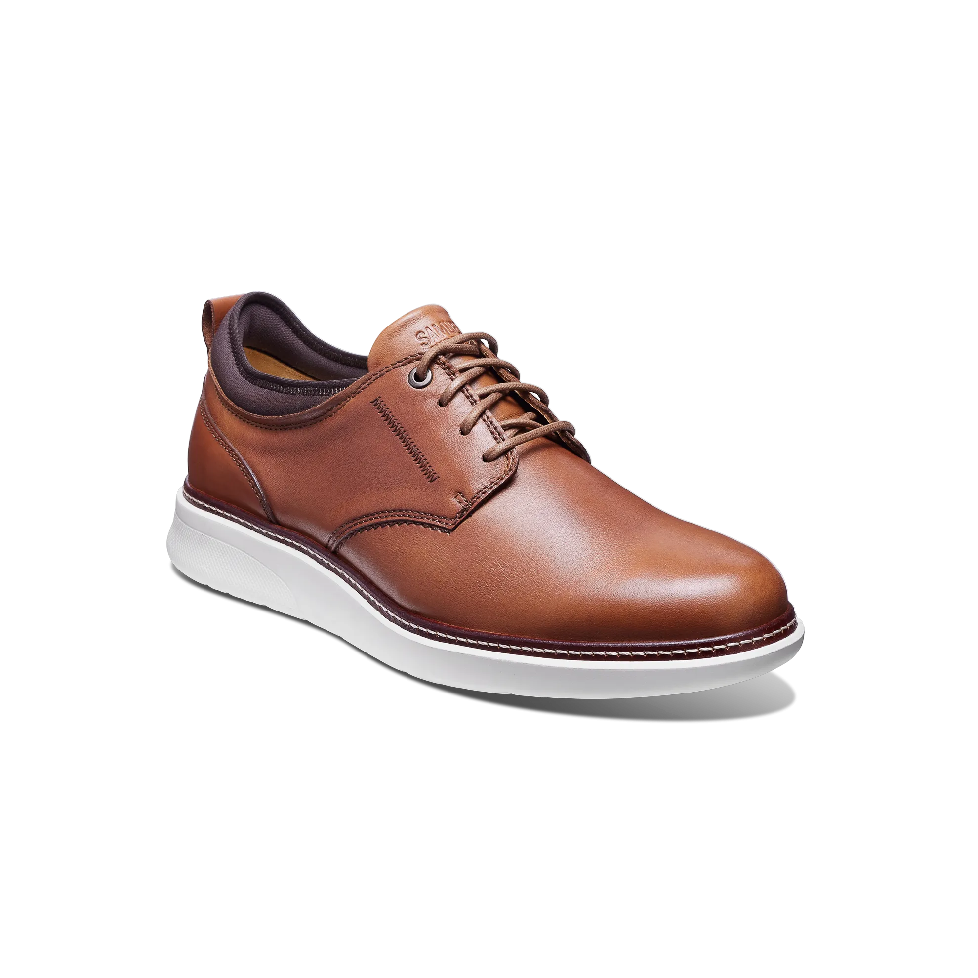 Men's Rafael Hybrid Lace-Up-Tan Leather | Samuel Hubbard Breathable Knit Design Appropriate