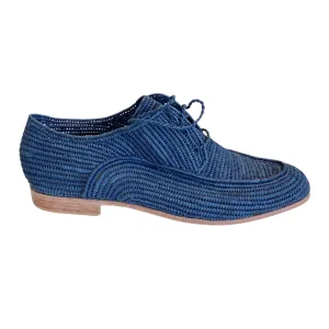 Men's Raffia Brogue (Navy)