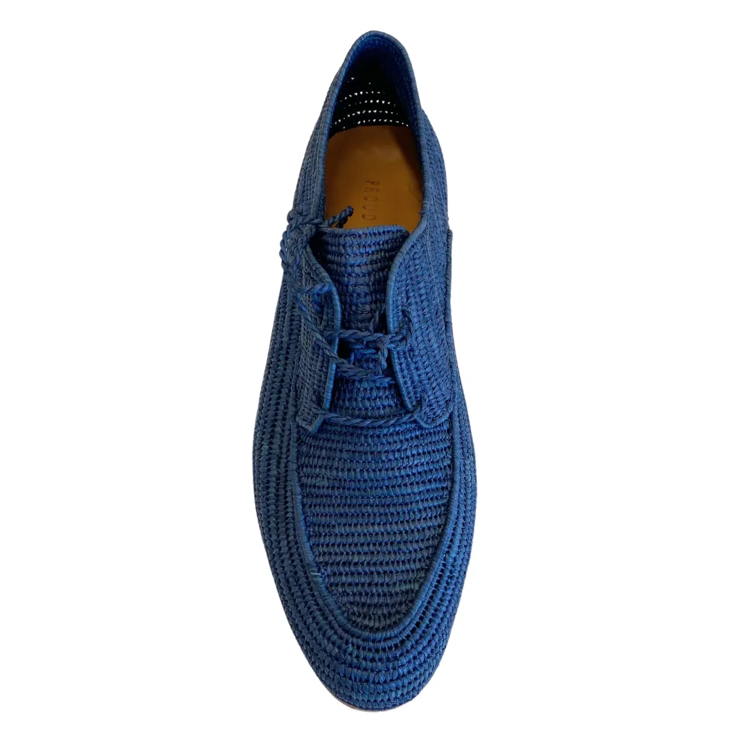 Men's Raffia Brogue (Navy)
