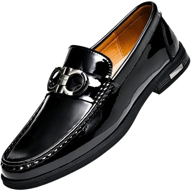 Men's Shiny Patent Leather Dress Shoes