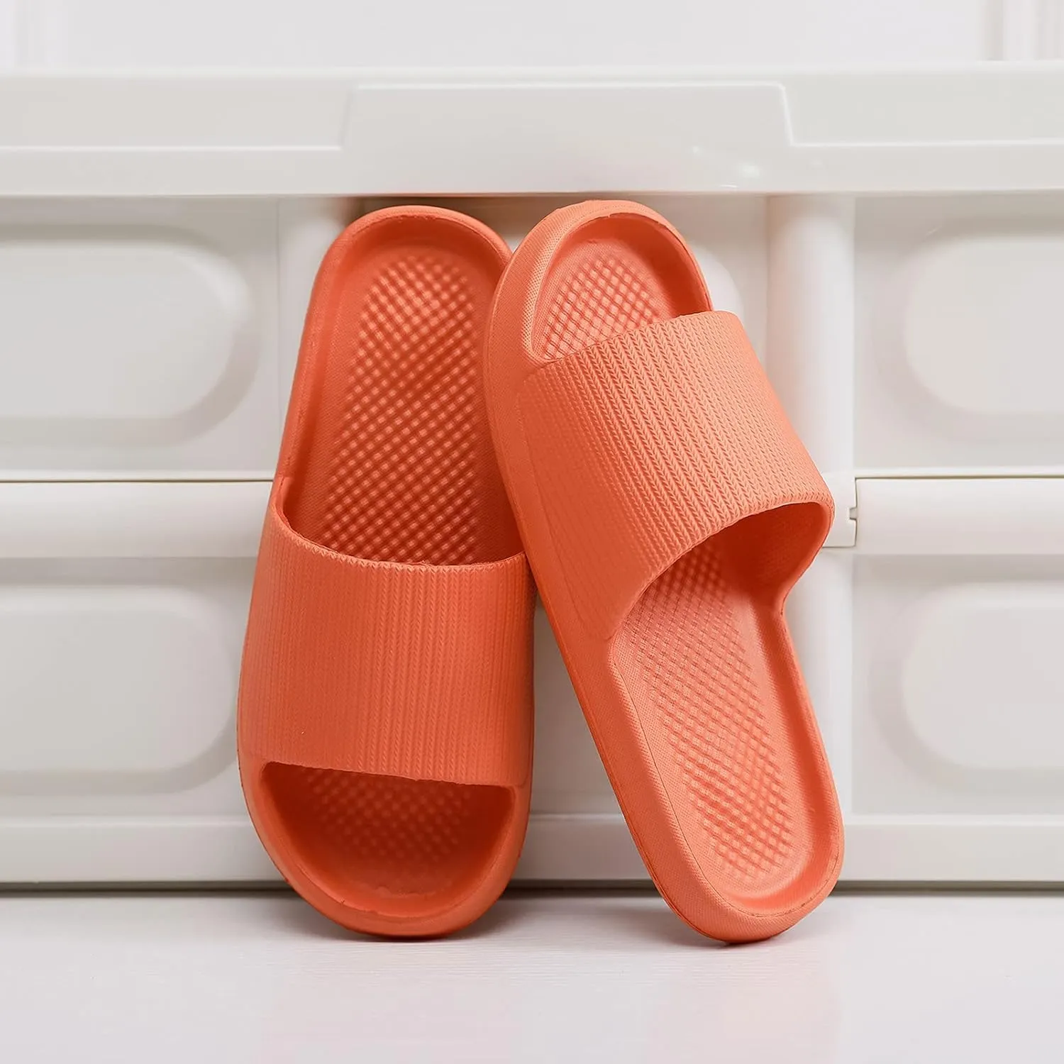 Mens Shower Shoes Shower Shoes Women Bathroom Slippers Men Slides for Women Pool Open Toe Ultimate Comfort Slippers