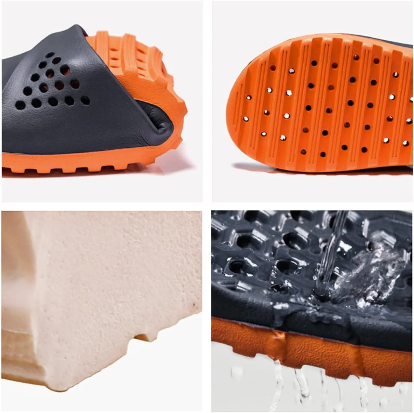 Mens Shower Shoes Slides for Women Mens Slides Shower Shoes Women Ultimate Comfort Living Room Open Toe Slippers