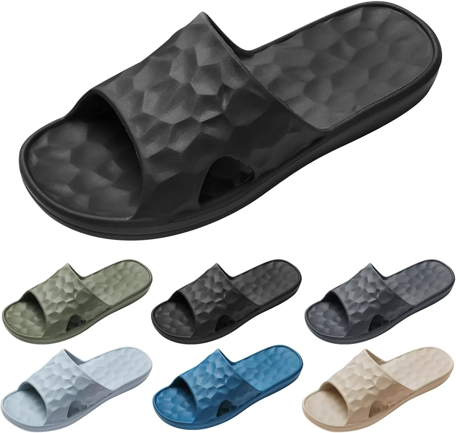 Mens Slides Womens Slides Cloud Slippers for Men for Women House Spa Ultra Comfort Slippers