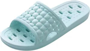 Mens Slides Womens Slides Cloud Slippers for Men for Women Spa Ultra Comfort Drainage Hole Slippers