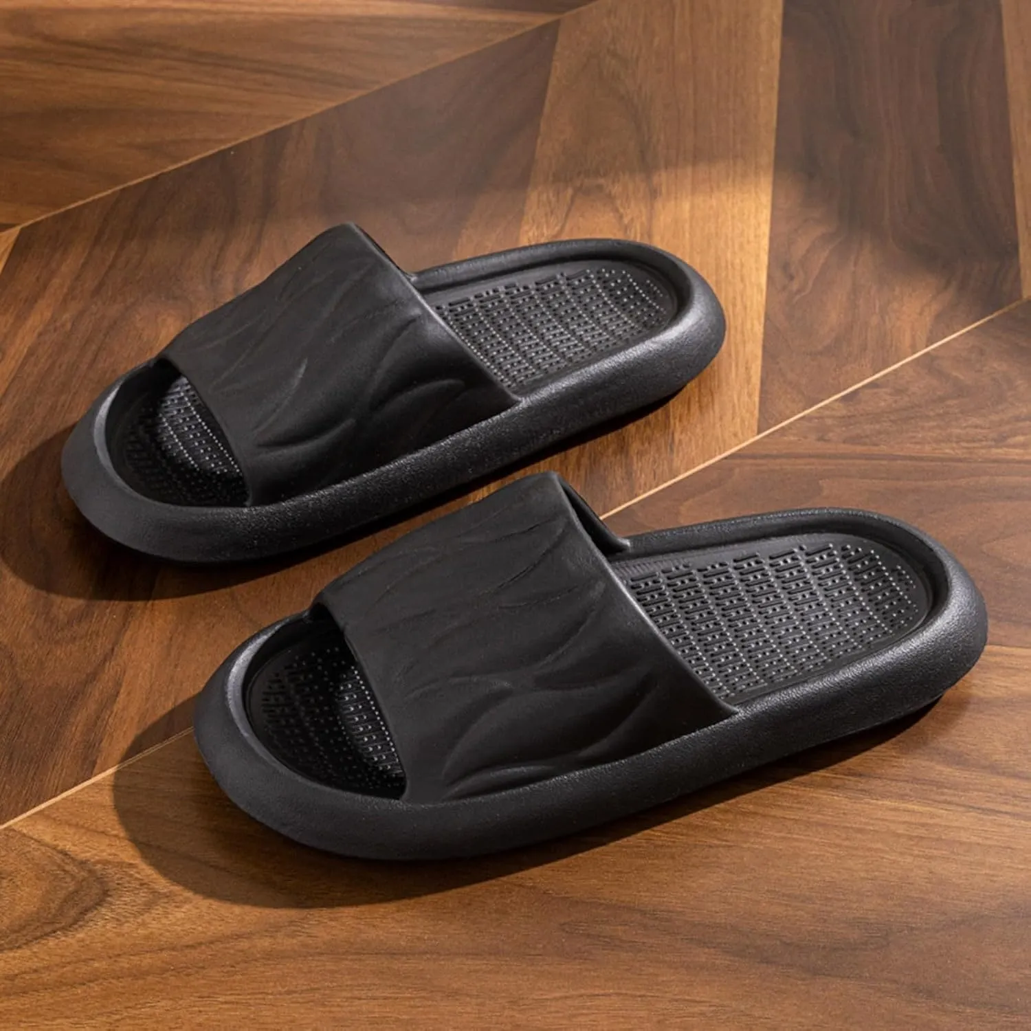 Mens Slippers Womens Slides Cloud Slippers for Men Slides for Women Travel Non Slip Bathroom