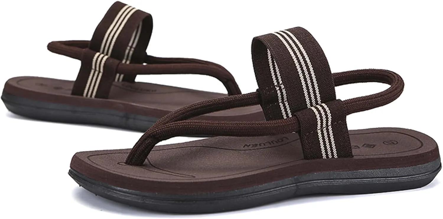 Men's summer sandals slippers beach shoes anti slip wear-resistant casual trend soft comfortable dry breathable