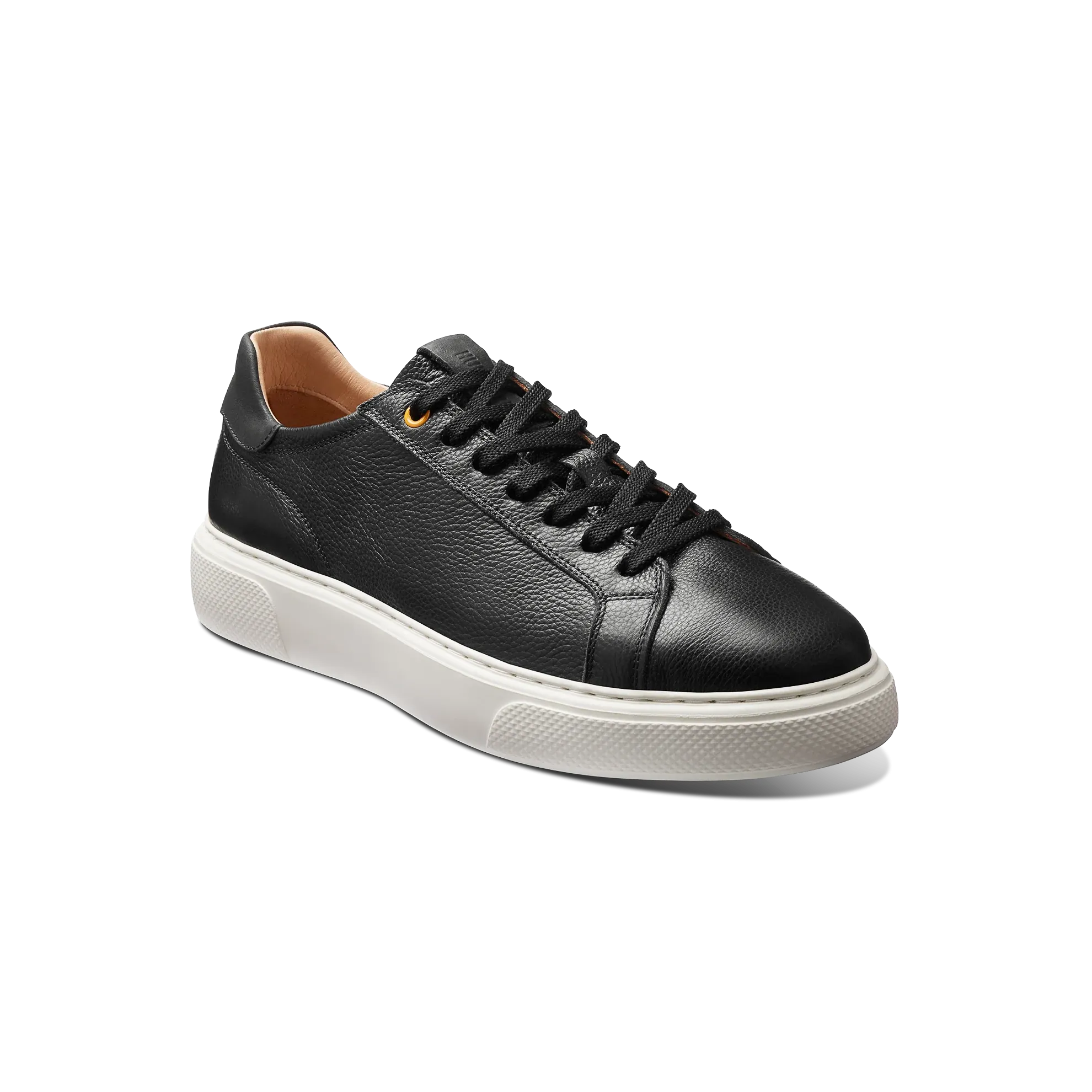 Men's Sunset Sneaker 2.0-Black Leather on White Sole | Samuel Hubbard Sought-after