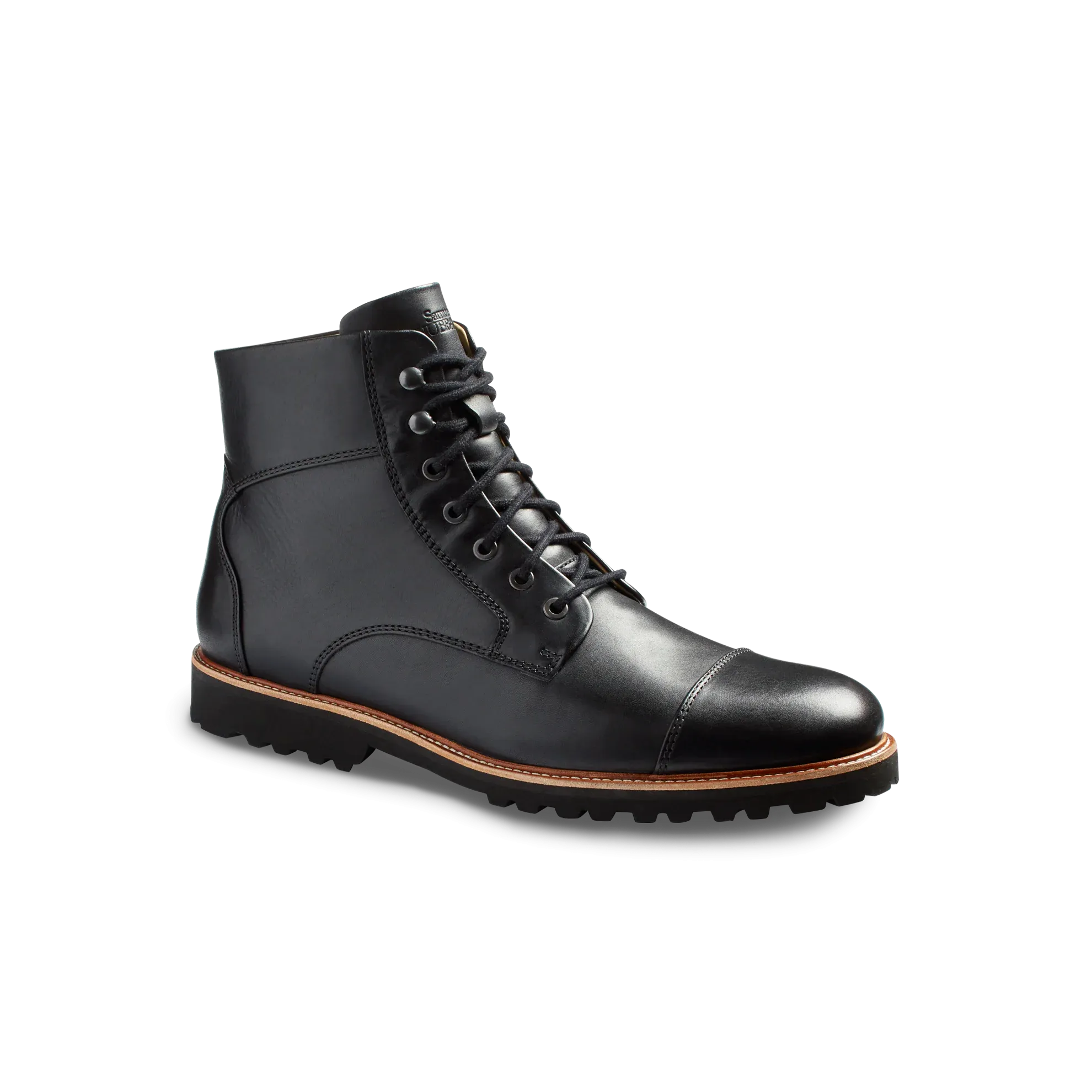 Vegan All-day arch Men's Uptown Maverick Boot- Black Leather | Samuel Hubbard