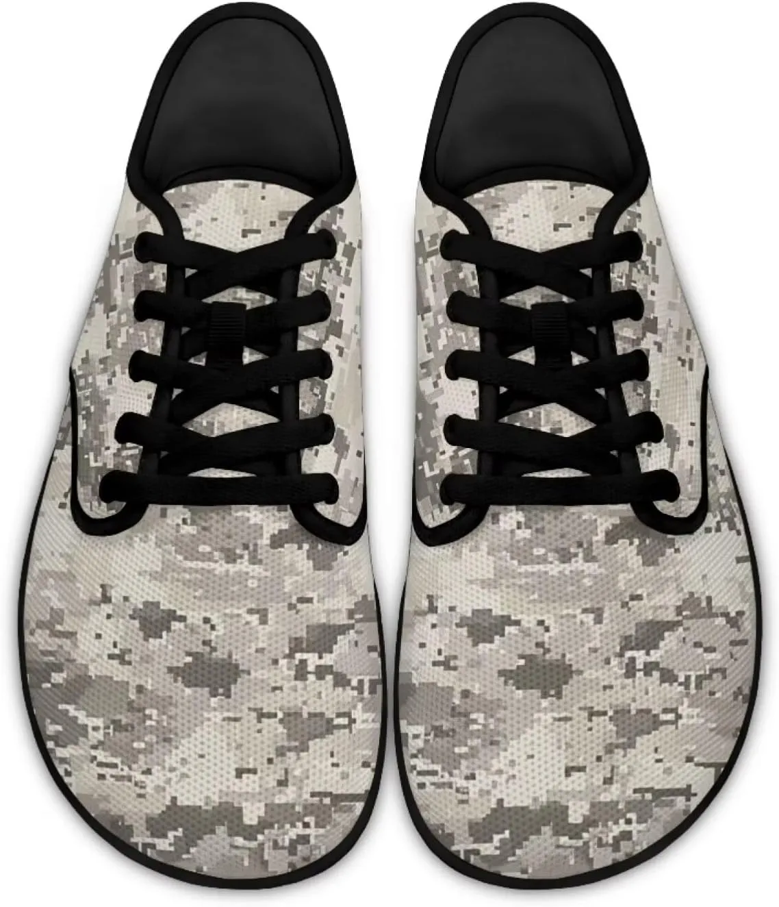 Men's Wide Toe Barefoot Walking Shoes Zero Drop Minimalist Casual Shoes Breathable Mesh Slip on Sneakers
