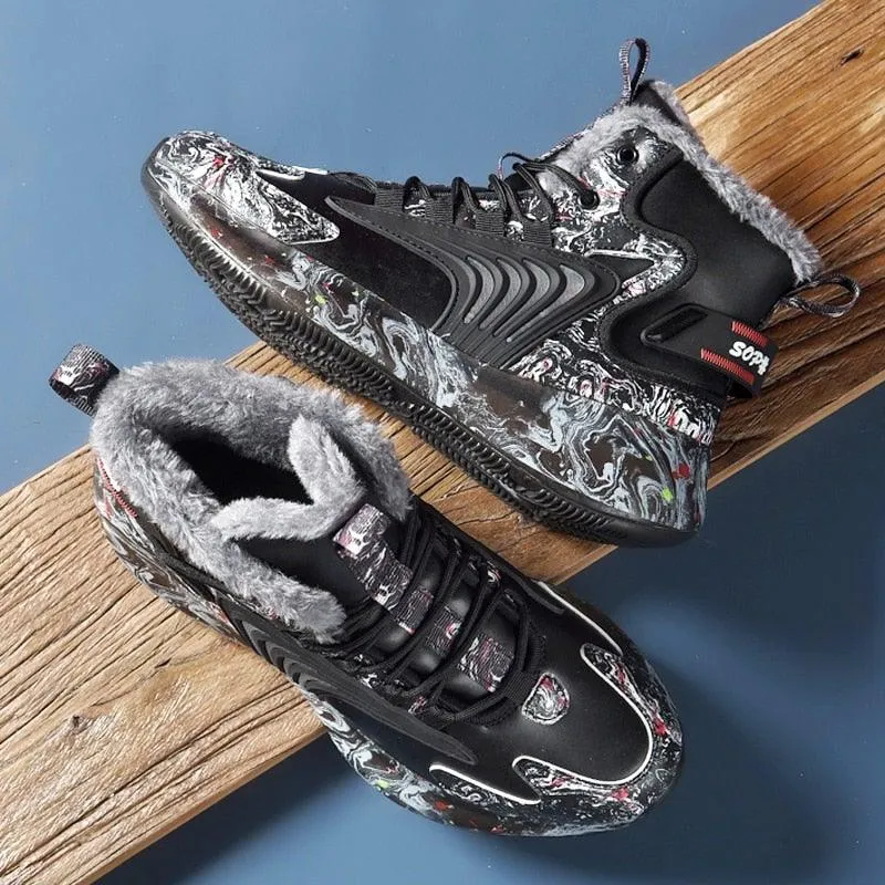 Men's Winter Waterproof Non-Slip Sneakers