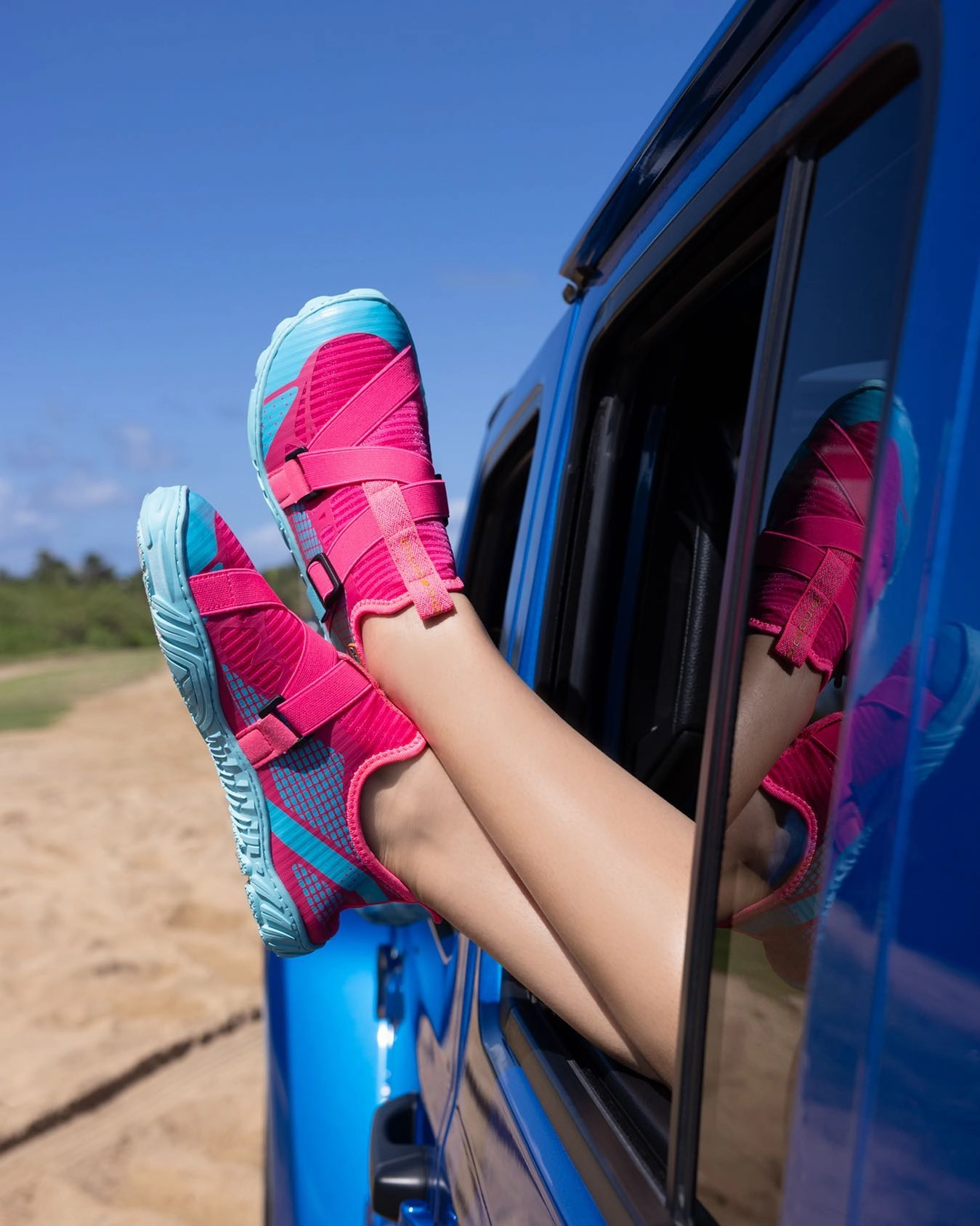 Roll Step Sun Jog Meridian Ii Fucshia Pink Aqua