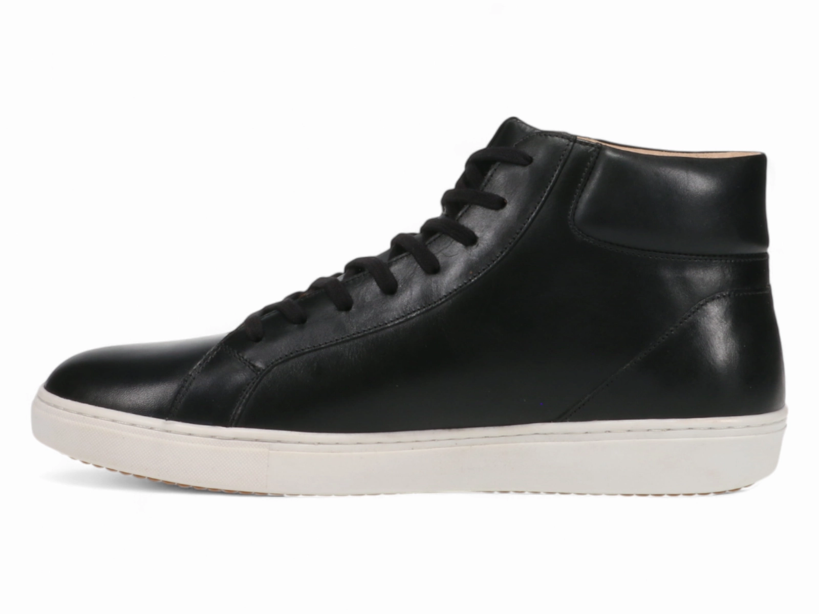 Michael Ellis Bennett High-Top Sneaker Black Cold Step Round Toe Design