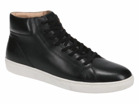 Michael Ellis Bennett High-Top Sneaker Black Tread Light Weightless Feel Versatile Comfort Shoes Michael Ellis Bennett High-Top Sneaker Black