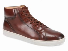Michael Ellis Bennett High-Top Sneaker Tobacco Flow Step Michael Ellis Bennett High-Top Sneaker Tobacco Active Lifestyle