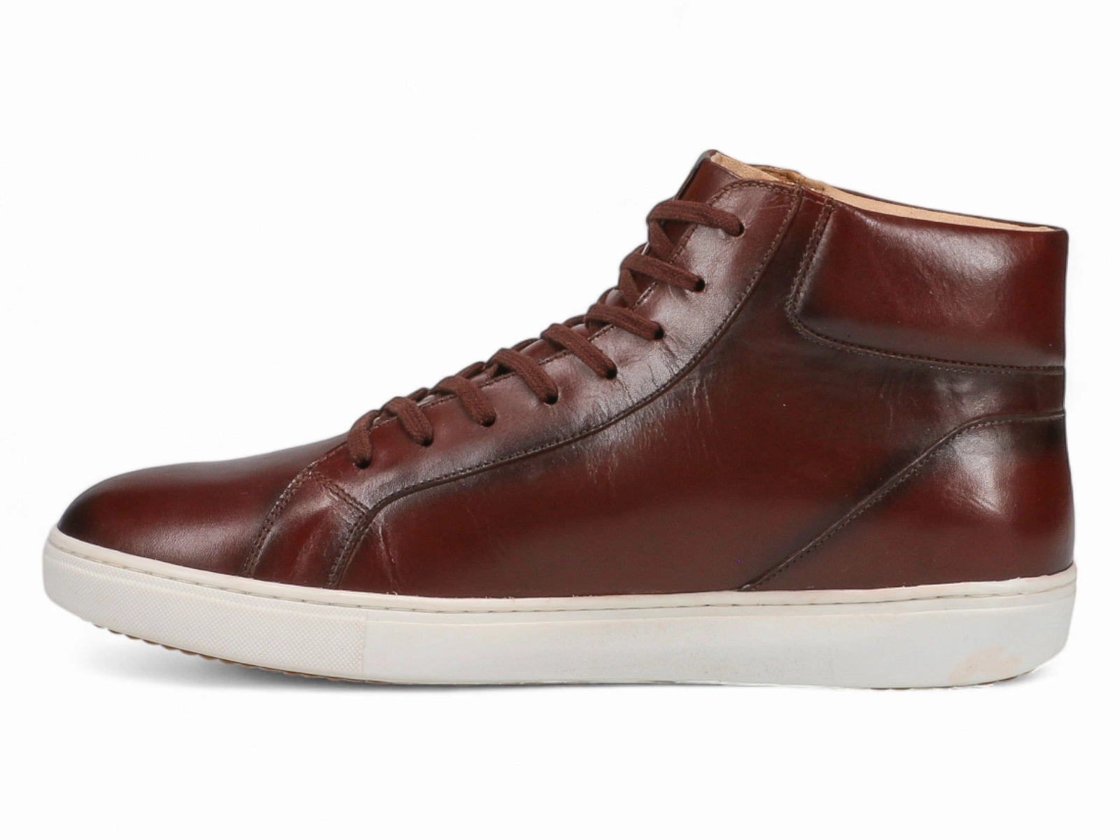 Rainy Day Sun Day Michael Ellis Bennett High-Top Sneaker Tobacco