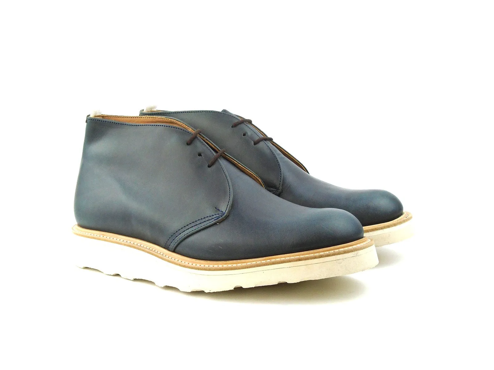 Mike Chukka Boots - Navy Chromexel Calf