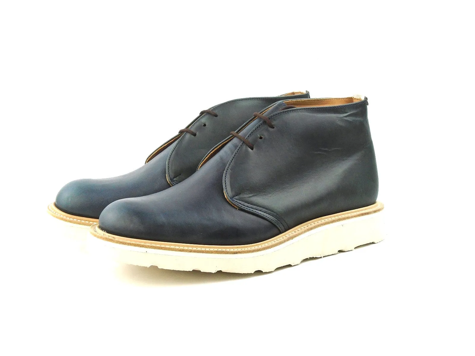 Mike Chukka Boots - Navy Chromexel Calf