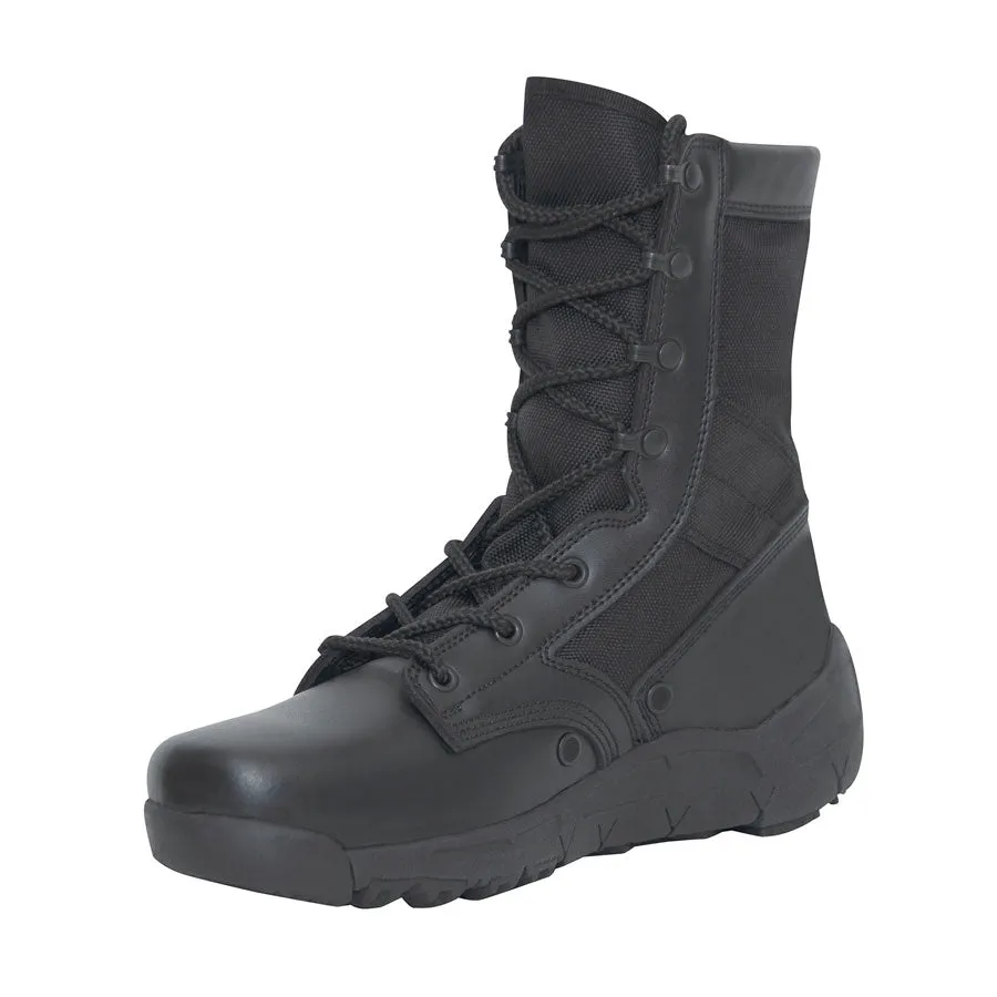 Milspec 8 Inch V-Max Lightweight Tactical Boot Black