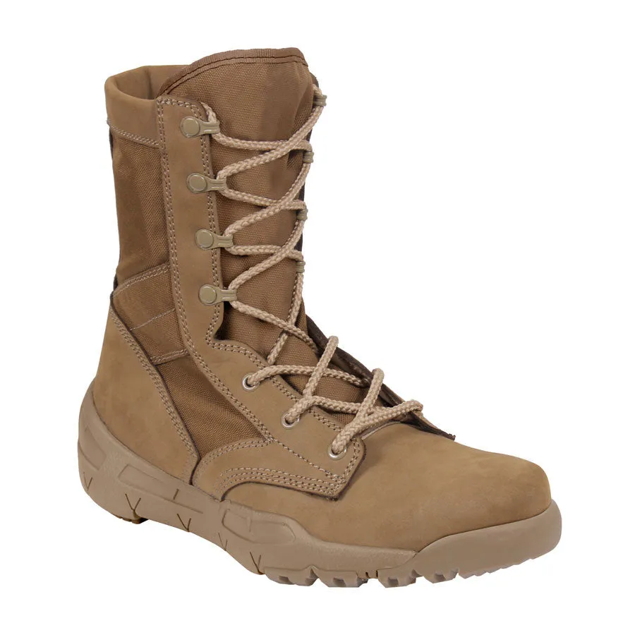 Milspec 8 Inch V-Max Lightweight Tactical Boot Black